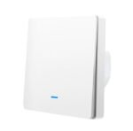 TUYA EM sērijas 1 kanāla viedais gaismas slēdzis WiFi + RF433MHz (EM1, balts)