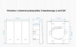 TUYA EM sērijas 3 kanālu viedais gaismas slēdzis WiFi + RF433MHz (EM3, balts) - Image 4