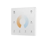 Tālvadības pults CCT LED panelis (SD sērija), balts, sienas stiprinājums, 4 zonas, RF 2,4 GHz
