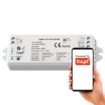 LED kontrolieris MONO/CCT 2×5A 12–36V (SD sērija) ZigBee + RF, TUYA / Philips Hue