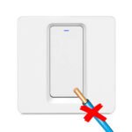Viedais sienas slēdzis 1 kanāls (ar/bez N vada) ZigBee 3.0 TUYA KT sērija, balts (T591)