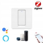 Viedais sienas slēdzis 1 kanāls (ar/bez N vada) ZigBee 3.0 TUYA KT sērija, balts (T591) - Image 2