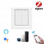 2 kanālu viedais sienas slēdzis (ar/bez N vada) KT sērija ZigBee 3.0 Tuya - Image 2