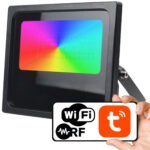 PSMART Viedā LED āra lampa RGBCCT 30W IP66 WiFi+RF (Tuya/Smart Life)