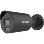 Hikvision DS-2CD2087G2H-LIU 2.8mm (melna) 8MP ColorVu IP āra kamera ar hibrīdgaismu un mikrofonu
