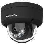 Hikvision DS-2CD2147G2H-LISU 2.8mm (melna) 4MP ColorVu IP kupola kamera ar hibrīdgaismu un mikrofonu