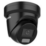 Hikvision DS-2CD2387G2H-LIU 2.8mm (melna) 8MP IP kamera ar hibrīdapgaismojumu un mikrofonu