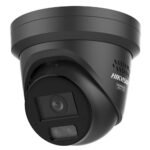 Hikvision DS-2CD2387G3-LIS2UY/SRB 2.8mm melna IP āra kamera (8MP, ColorVu, hibrīdgaisma, 2‑virzienu audio, IP67)