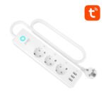 Gosund P1 PLUS viedais WiFi pagarinātājs (3x Schuko, 3x USB-A) ar enerģijas mērīšanu (Tuya/Smart Life) - Image 2