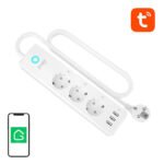 Gosund P1 PLUS viedais WiFi pagarinātājs (3x Schuko, 3x USB-A) ar enerģijas mērīšanu (Tuya/Smart Life)