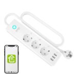 Gosund P1 PLUS viedais WiFi pagarinātājs (3x Schuko, 3x USB-A) ar enerģijas mērīšanu (Tuya/Smart Life) - Image 3