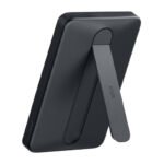 ESR Qi2 MagSlim 5000 mAh magnētiskā pārnēsājamā baterija ar statīvu (melna)