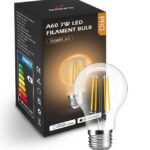 7 W CCT balta A60 ZigBee GL HUE TUYA viedā spuldze (E27, 2200K–6500K, 800 lm)