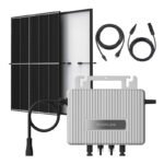 EcoFlow STREAM Easy 800 W balkona saules paneļu komplekts (2×400 W) ar mikroinvertoru