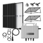 EcoFlow STREAM Advanced balkona saules paneļu sistēma (mikroinvertors 800W + 2x Trina 400W paneļi + stiprinājumi + Smart Plug)