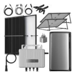 EcoFlow STREAM Advanced AC Pro balkona fotoelektrisko paneļu komplekts (2×600 W mikroinvertors, 1.92 kWh stacija, Trina paneļi)