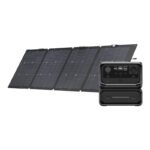 Komplekts: EcoFlow RIVER 3 Max portatīvā elektrostacija (572 Wh) + EcoFlow 220 W saules panelis