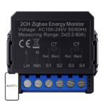 Avatto ZigBee viedais divvirzienu enerģijas skaitītājs ZWPM16-2
