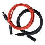 Komplekts 2x MC4 pagarinātāja kabeļi saules paneļiem (H1Z2Z2-K, 6mm², 2m)