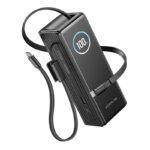 EcoFlow RAPID ārējais akumulators 25000mAh, 170W (iebūvēti 100W USB‑C kabeļi)