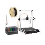 Anycubic Kobra 3 Max Combo 3D printeris (420×420×500 mm) + sprausla + 1 kg melns PLA filaments