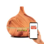 Ultraskaņas gaisa mitrinātājs aromterapijas difuzors RGB WiFi TUYA (400 ml)