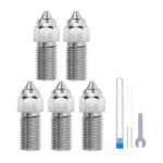 ELEGOO Neptune 4/4 Pro rūdīta tērauda uzgaļu komplekts (0,4 mm x3, 0,6 mm x1, 0,8 mm x1)