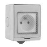 Viedā āra kontaktligzda 16A IP55 WiFi TUYA