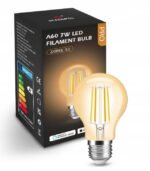 7W CCT dzintara A60 ZigBee (GL) viedā spuldze E27 (Hue/Tuya saderīga)