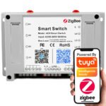 TUYA 4CH ZigBee 3.0 releja kontrolieris (DIN) 4x10A