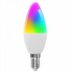 E14 RGB + CCT WiFi TUYA viedā spuldze (5W, 3000K–6000K) - Image 2