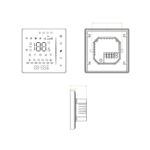 5A melns TRZ065C TUYA ZigBee termostats ar LED displeju (95–240V) - Image 5
