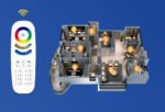 Tālvadības pults GL LED kontrollerim 8 zonas RGB+CCT 2.4GHz - Image 2