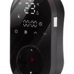 Termostata kontaktligzda 16A melna PS WiFi TUYA (T118C)
