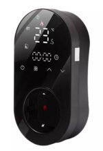 Termostata kontaktligzda 16A melna PS WiFi TUYA (T118C)