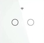 TUYA ZigBee viedais sienas slēdzis (2 kanāli), balts, ar/bez N vada - Image 2