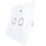TUYA ZigBee viedais sienas slēdzis (2 kanāli), balts, ar/bez N vada