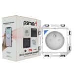 PSMART RM viedā WiFi kontaktligzda ar patēriņa mērīšanu (balta, bez rāmja, TUYA)