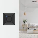 PSMART RM viedā Wi‑Fi kontaktligzda ar enerģijas mērījumu (melna, bez rāmja) TUYA - Image 3
