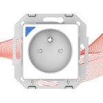 PSMART RM ZigBee TUYA viedā mērīšanas kontaktligzda (modulis bez rāmja), balta