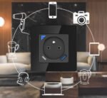 PSMART viedā WiFi kontaktligzda ar enerģijas mērījumu un USB/USB-C (RM sērija, bez rāmja) – melna - Image 4