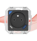 PSMART viedā WiFi kontaktligzda ar enerģijas mērījumu un USB/USB-C (RM sērija, bez rāmja) – melna - Image 2