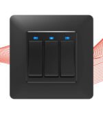 PSMART RM viedais slēdzis 3 ķēdes, melns (ZigBee 3.0, TUYA) - Image 3