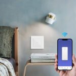 PSMART skārienslēdzis 1 ķēdes, balts stikls (RM sērija), ZigBee 3.0, TUYA - Image 4
