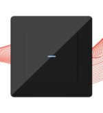 PSMART skārienslēdzis 1 ķēdes (RM sērija) – melns stikls, ZigBee 3.0, TUYA - Image 2