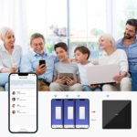 PSMART skārienslēdzis 1 ķēdes (RM sērija) – melns stikls, ZigBee 3.0, TUYA - Image 4