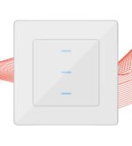 PSMART skārienslēdzis 1 ķēdes balts stikls RM sērija ZigBee TUYA (modulis bez rāmja) - Image 4