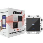 PSMART RM sērijas skārienslēdzis 3 ķēdēm (melns stikls) ZigBee 3.0 TUYA