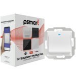 PSMART RM sērijas viedais sienas slēdzis 1 ķēde, balts (WiFi, TUYA)
