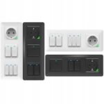 PSMART RM viedais slēdzis 2 ķēdēm (modulis), melns, WiFi TUYA - Image 5